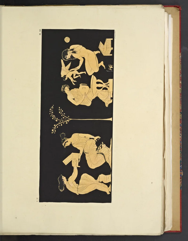 An illustration from Élite des monuments céramographiques; matériaux pour l'histoire des religions et des moeurs de l'antiquité;, 1844, leaf 332