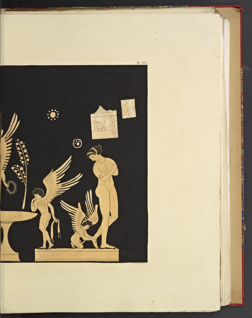 An illustration from Élite des monuments céramographiques; matériaux pour l'histoire des religions et des moeurs de l'antiquité;, 1844, leaf 348