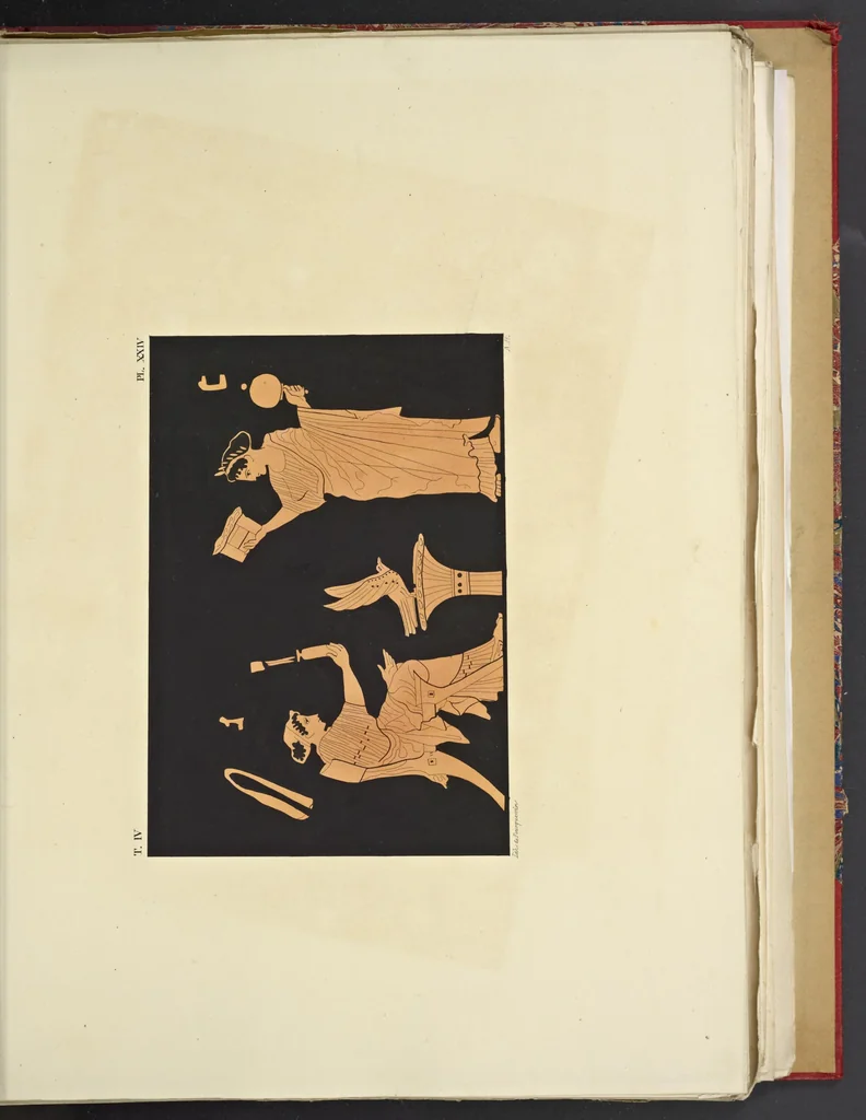An illustration from Élite des monuments céramographiques; matériaux pour l'histoire des religions et des moeurs de l'antiquité;, 1844, leaf 360
