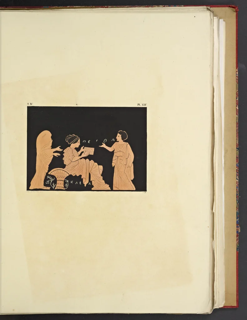 An illustration from Élite des monuments céramographiques; matériaux pour l'histoire des religions et des moeurs de l'antiquité;, 1844, leaf 364