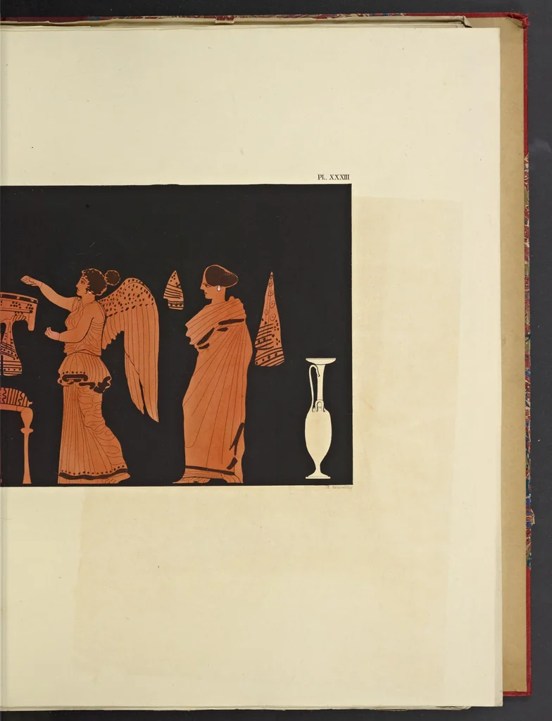 An illustration from Élite des monuments céramographiques; matériaux pour l'histoire des religions et des moeurs de l'antiquité;, 1844, leaf 384