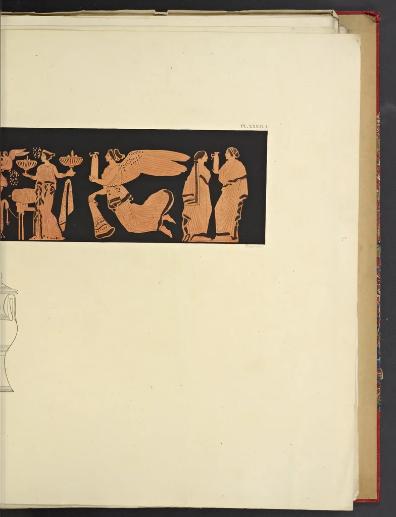 An illustration from Élite des monuments céramographiques; matériaux pour l'histoire des religions et des moeurs de l'antiquité;, 1844, leaf 386