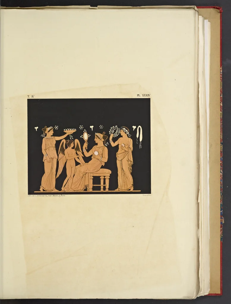 An illustration from Élite des monuments céramographiques; matériaux pour l'histoire des religions et des moeurs de l'antiquité;, 1844, leaf 392