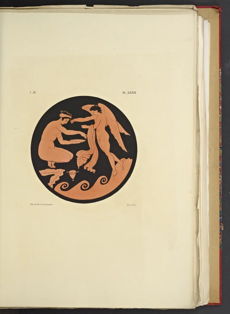 An illustration from Élite des monuments céramographiques; matériaux pour l'histoire des religions et des moeurs de l'antiquité;, 1844, leaf 402