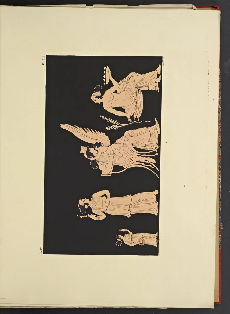 An illustration from Élite des monuments céramographiques; matériaux pour l'histoire des religions et des moeurs de l'antiquité;, 1844, leaf 406