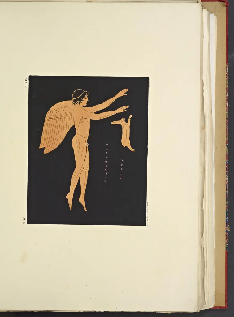 An illustration from Élite des monuments céramographiques; matériaux pour l'histoire des religions et des moeurs de l'antiquité;, 1844, leaf 414