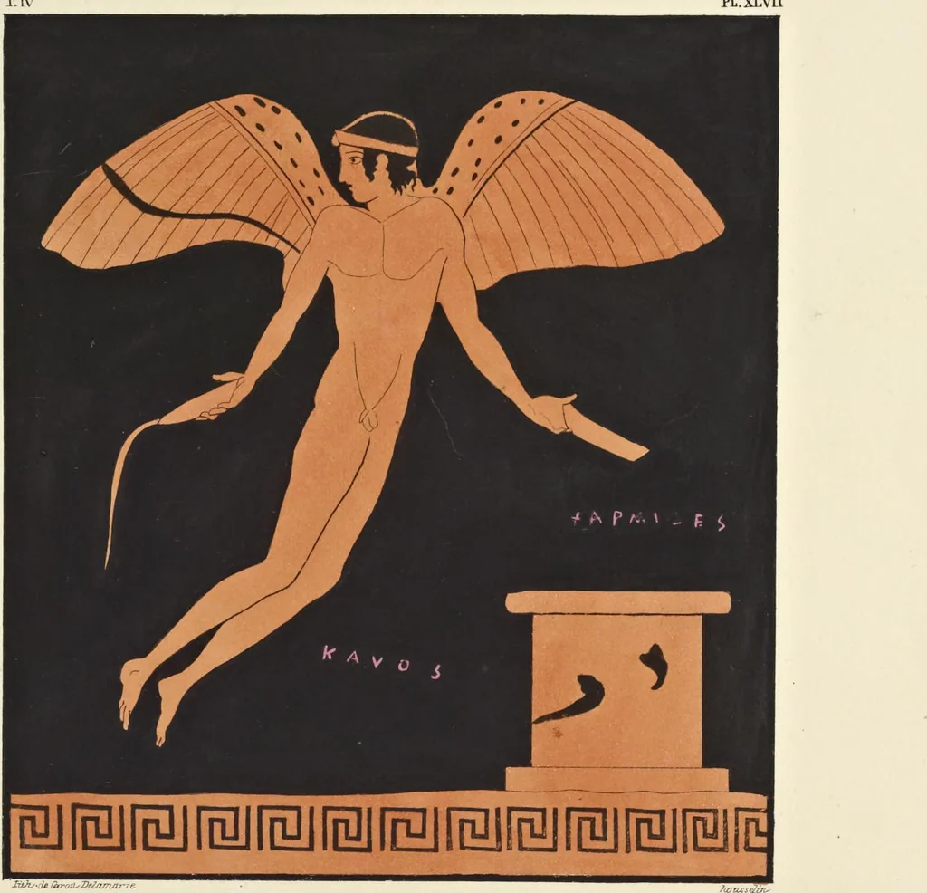 An illustration from Élite des monuments céramographiques; matériaux pour l'histoire des religions et des moeurs de l'antiquité;, 1844, leaf 418