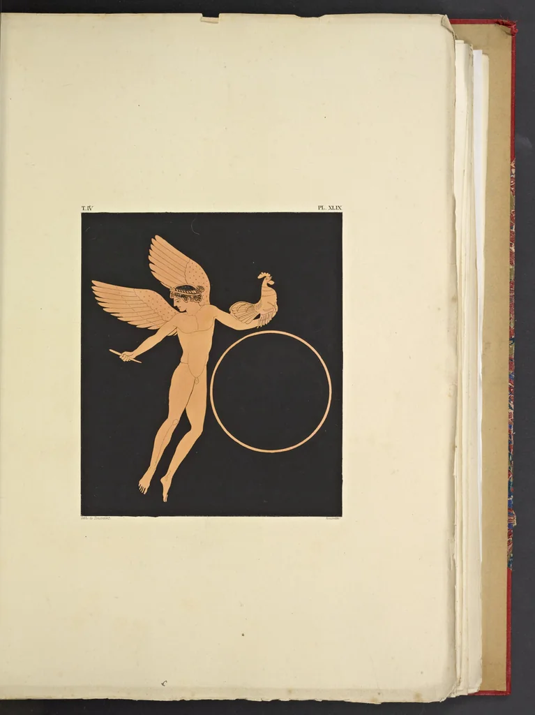 An illustration from Élite des monuments céramographiques; matériaux pour l'histoire des religions et des moeurs de l'antiquité;, 1844, leaf 422