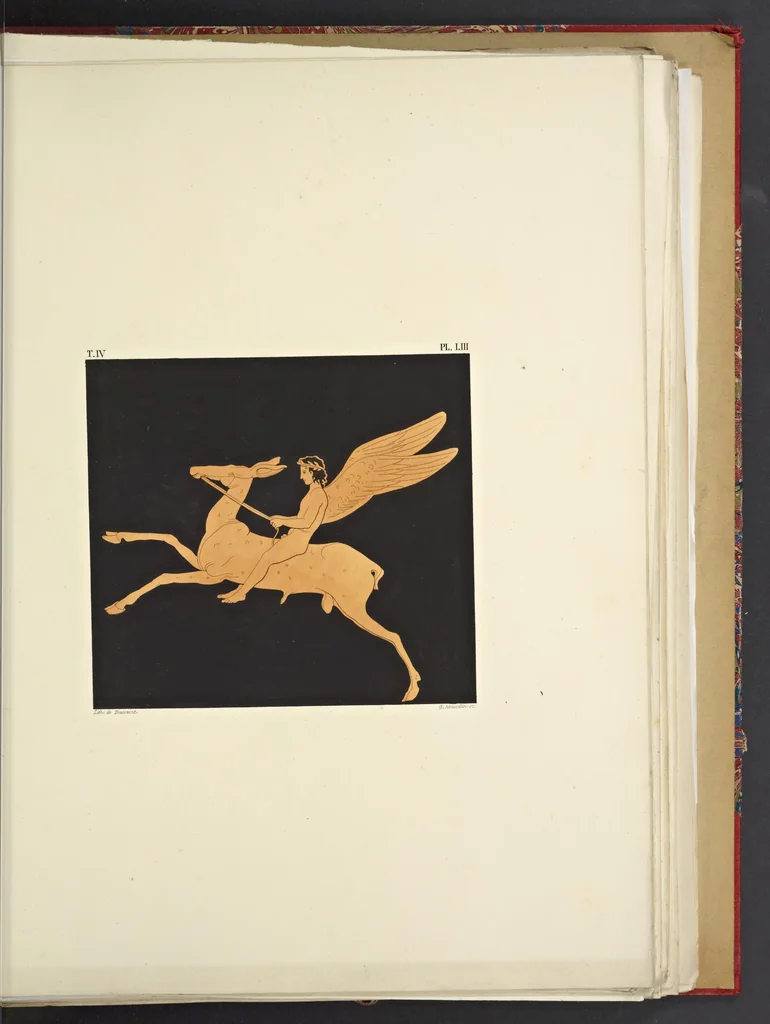 An illustration from Élite des monuments céramographiques; matériaux pour l'histoire des religions et des moeurs de l'antiquité;, 1844, leaf 430