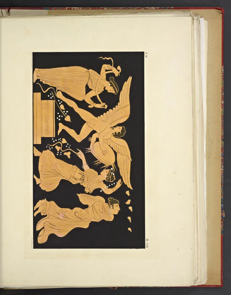 An illustration from Élite des monuments céramographiques; matériaux pour l'histoire des religions et des moeurs de l'antiquité;, 1844, leaf 446