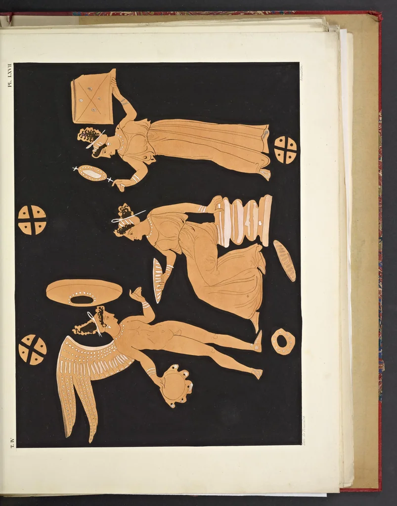 An illustration from Élite des monuments céramographiques; matériaux pour l'histoire des religions et des moeurs de l'antiquité;, 1844, leaf 460