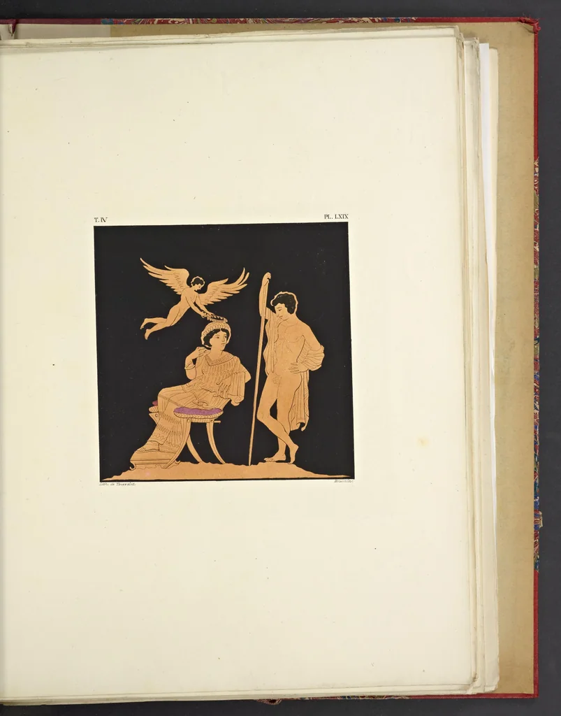 An illustration from Élite des monuments céramographiques; matériaux pour l'histoire des religions et des moeurs de l'antiquité;, 1844, leaf 464