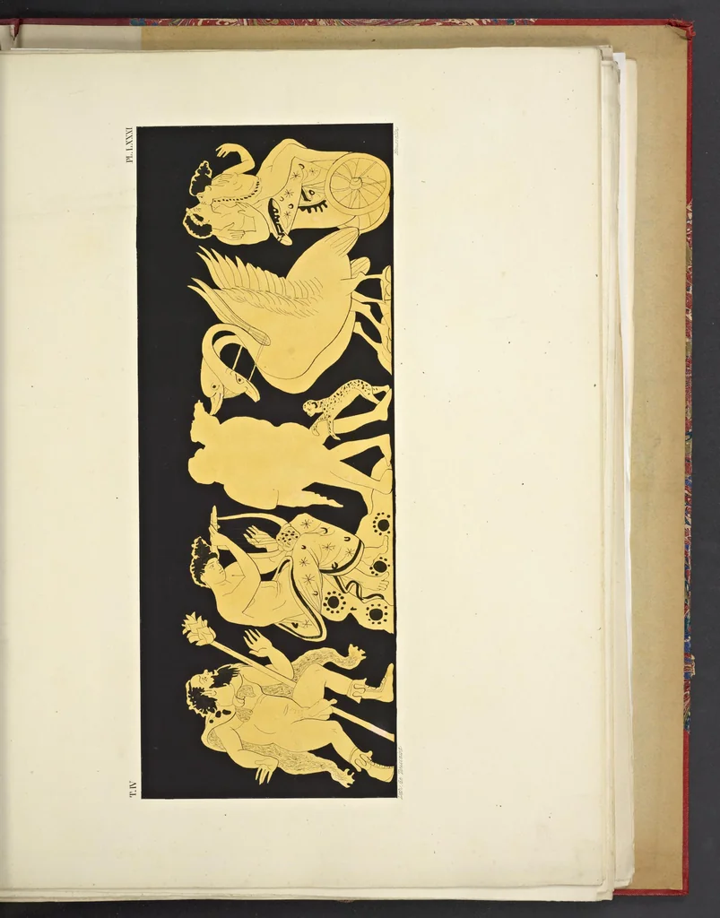 An illustration from Élite des monuments céramographiques; matériaux pour l'histoire des religions et des moeurs de l'antiquité;, 1844, leaf 488