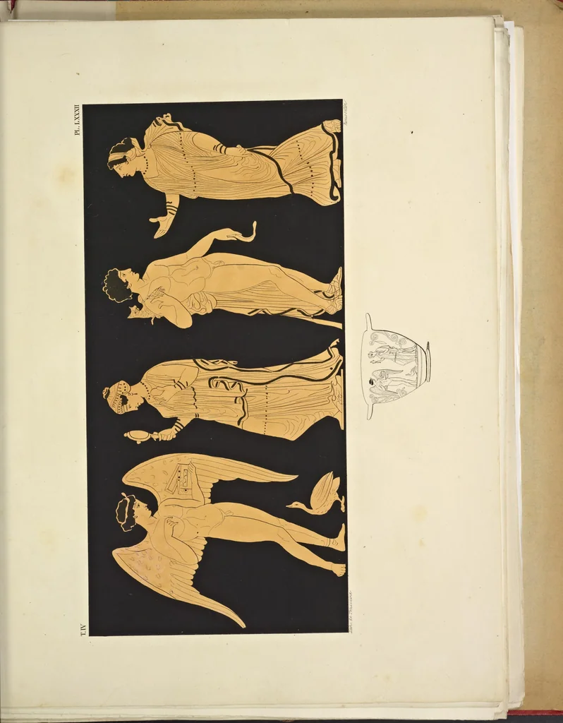 An illustration from Élite des monuments céramographiques; matériaux pour l'histoire des religions et des moeurs de l'antiquité;, 1844, leaf 490