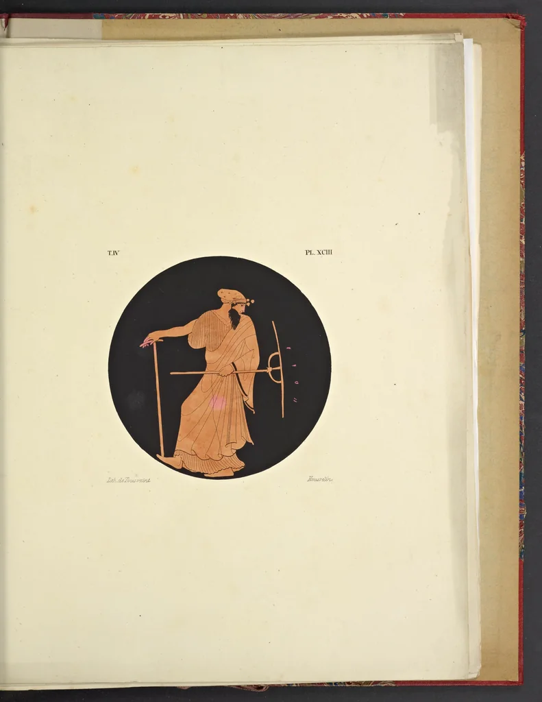 An illustration from Élite des monuments céramographiques; matériaux pour l'histoire des religions et des moeurs de l'antiquité;, 1844, leaf 512