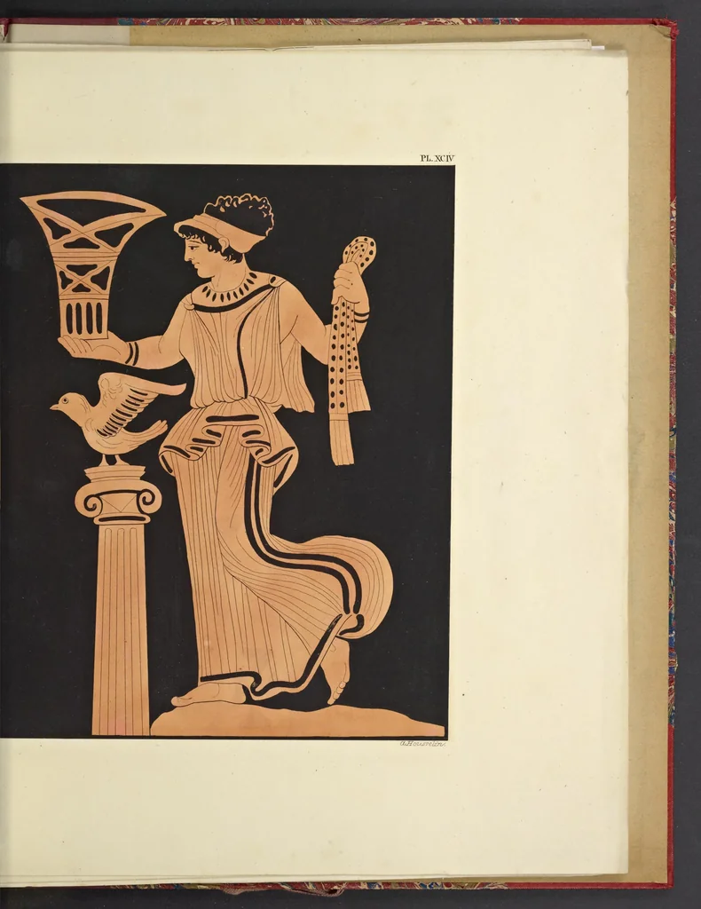 An illustration from Élite des monuments céramographiques; matériaux pour l'histoire des religions et des moeurs de l'antiquité;, 1844, leaf 516