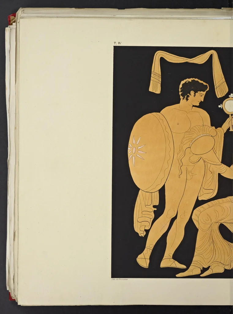 An illustration from Élite des monuments céramographiques; matériaux pour l'histoire des religions et des moeurs de l'antiquité;, 1844, leaf 519