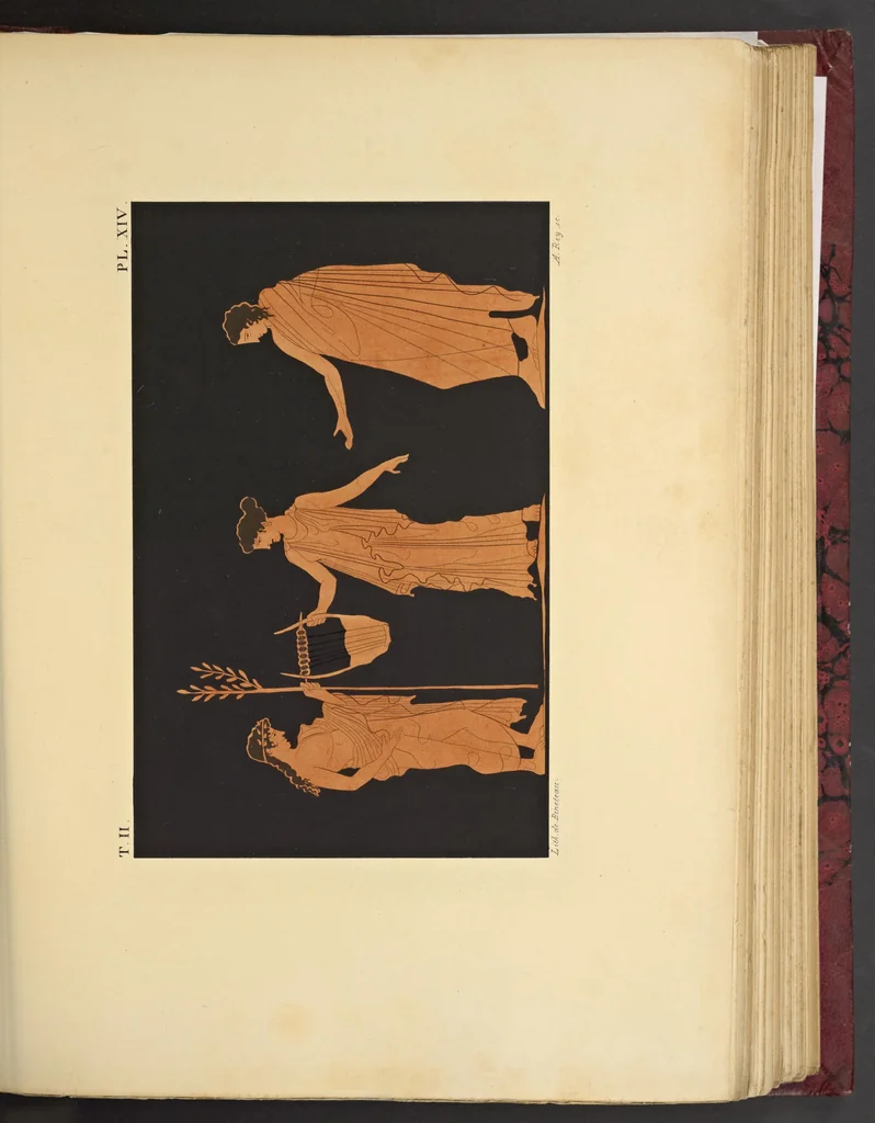 An illustration from Élite des monuments céramographiques; matériaux pour l'histoire des religions et des moeurs de l'antiquité;, 1844, leaf 544