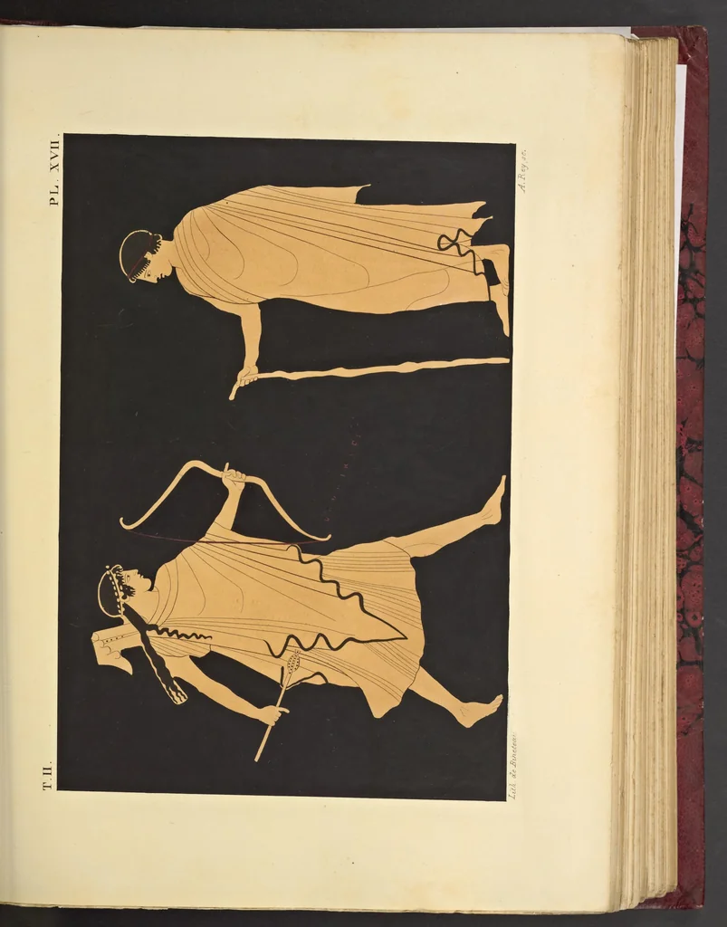 An illustration from Élite des monuments céramographiques; matériaux pour l'histoire des religions et des moeurs de l'antiquité;, 1844, leaf 550