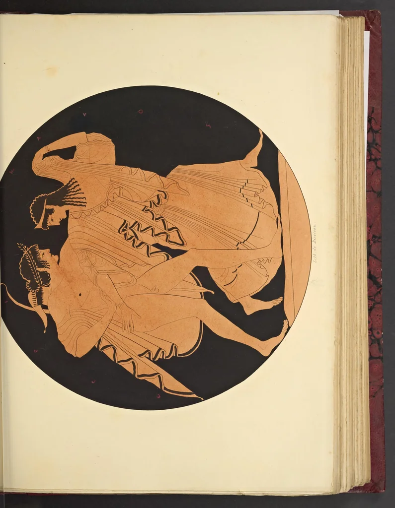An illustration from Élite des monuments céramographiques; matériaux pour l'histoire des religions et des moeurs de l'antiquité;, 1844, leaf 558