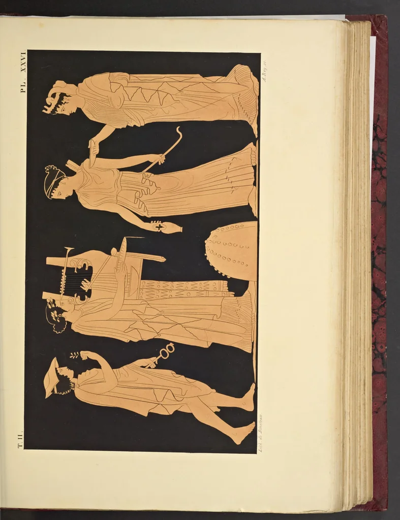 An illustration from Élite des monuments céramographiques; matériaux pour l'histoire des religions et des moeurs de l'antiquité;, 1844, leaf 570