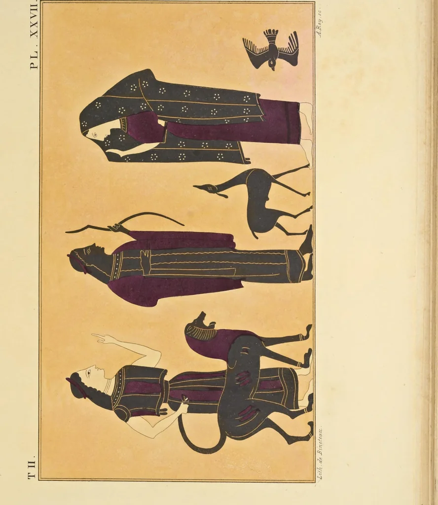 An illustration from Élite des monuments céramographiques; matériaux pour l'histoire des religions et des moeurs de l'antiquité;, 1844, leaf 572