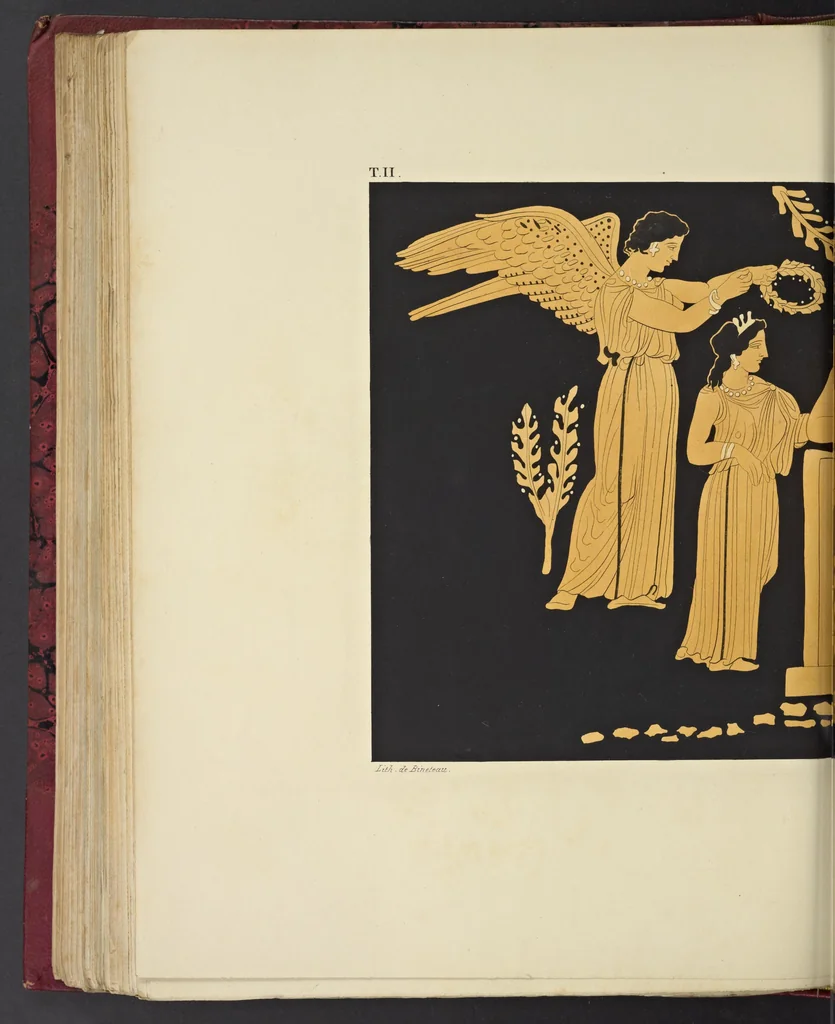An illustration from Élite des monuments céramographiques; matériaux pour l'histoire des religions et des moeurs de l'antiquité;, 1844, leaf 585