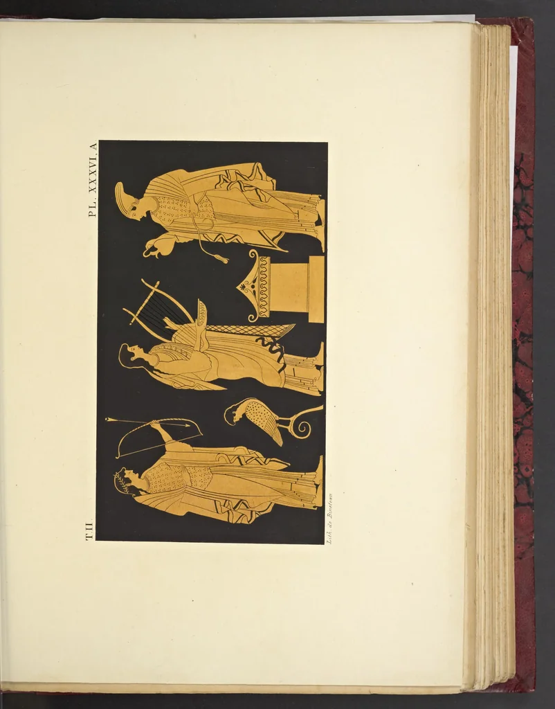 An illustration from Élite des monuments céramographiques; matériaux pour l'histoire des religions et des moeurs de l'antiquité;, 1844, leaf 590