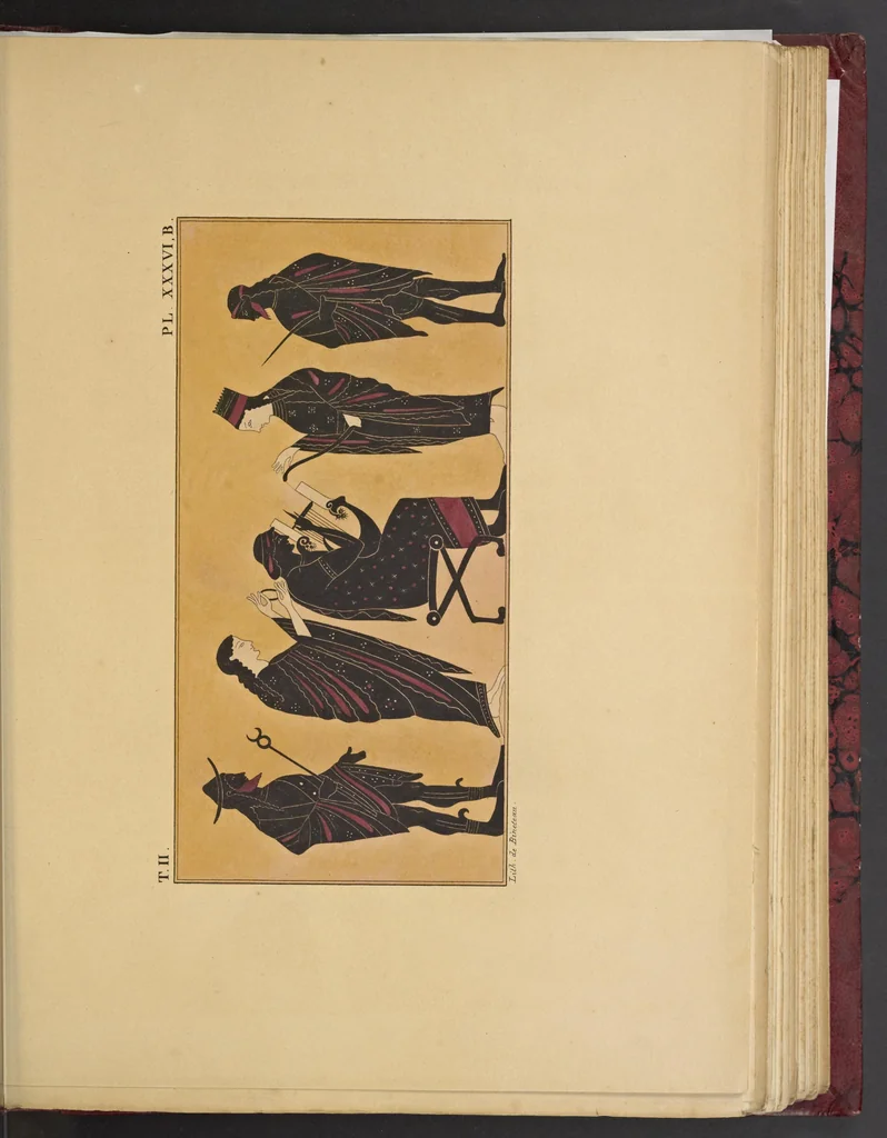 An illustration from Élite des monuments céramographiques; matériaux pour l'histoire des religions et des moeurs de l'antiquité;, 1844, leaf 592