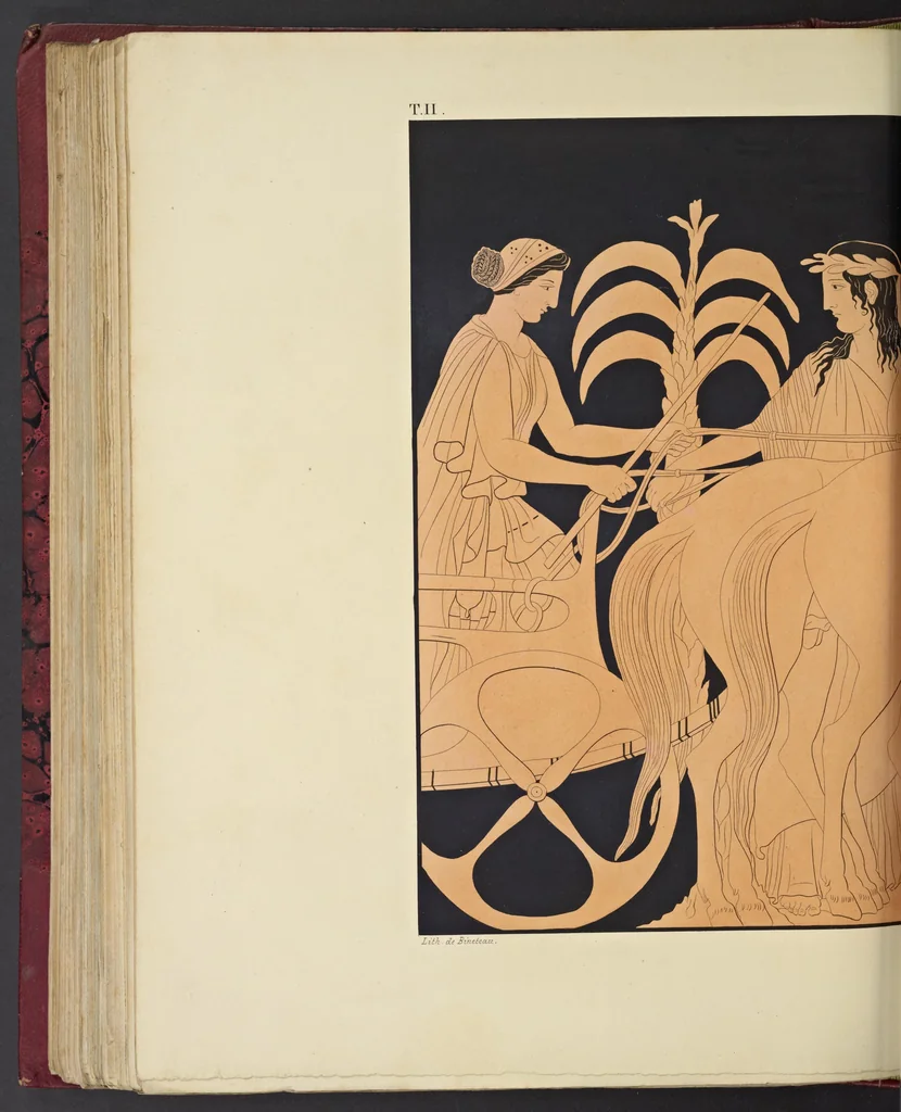 An illustration from Élite des monuments céramographiques; matériaux pour l'histoire des religions et des moeurs de l'antiquité;, 1844, leaf 609