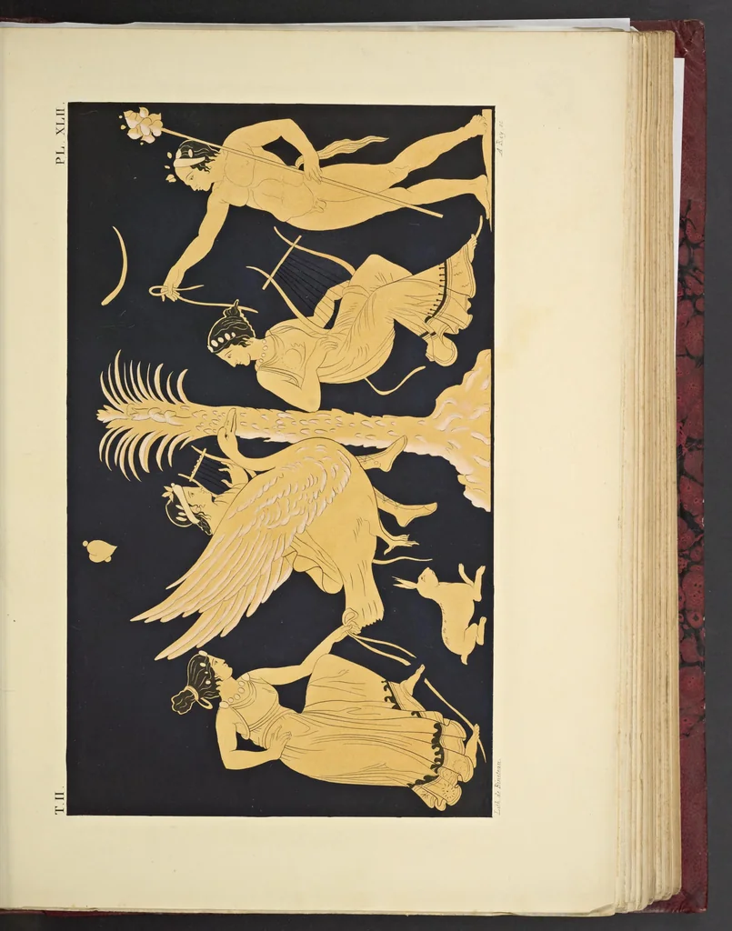 An illustration from Élite des monuments céramographiques; matériaux pour l'histoire des religions et des moeurs de l'antiquité;, 1844, leaf 612