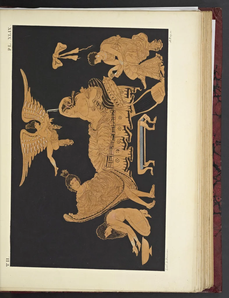 An illustration from Élite des monuments céramographiques; matériaux pour l'histoire des religions et des moeurs de l'antiquité;, 1844, leaf 626