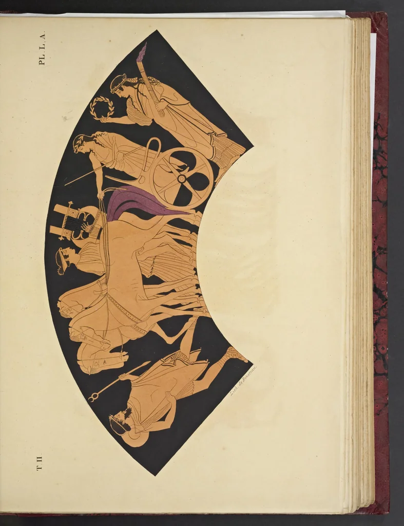 An illustration from Élite des monuments céramographiques; matériaux pour l'histoire des religions et des moeurs de l'antiquité;, 1844, leaf 630