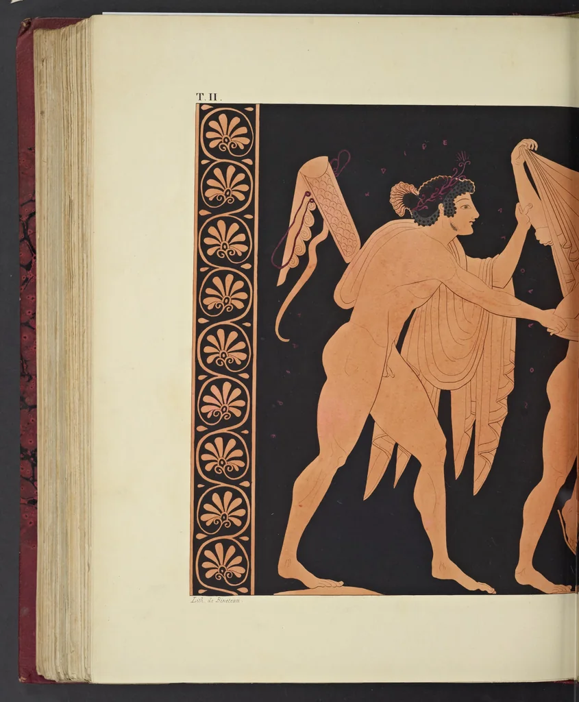 An illustration from Élite des monuments céramographiques; matériaux pour l'histoire des religions et des moeurs de l'antiquité;, 1844, leaf 645