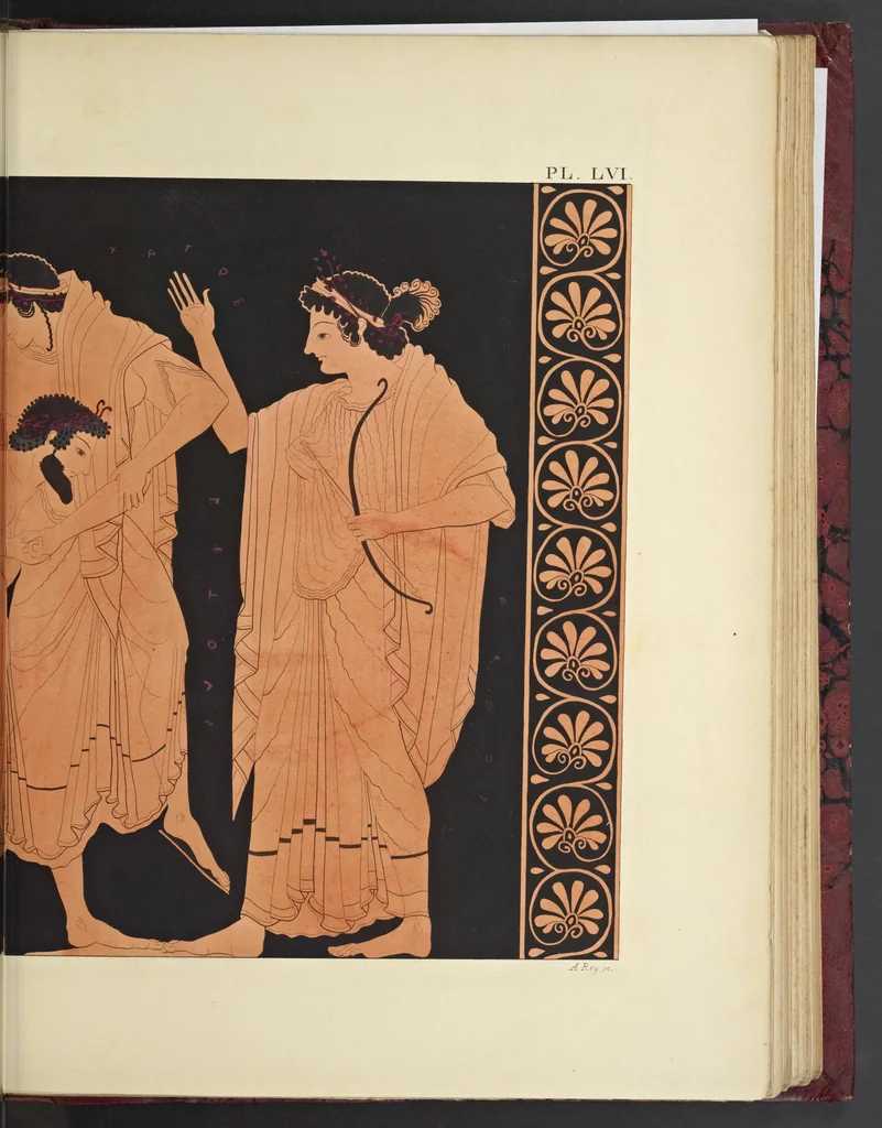 An illustration from Élite des monuments céramographiques; matériaux pour l'histoire des religions et des moeurs de l'antiquité;, 1844, leaf 646