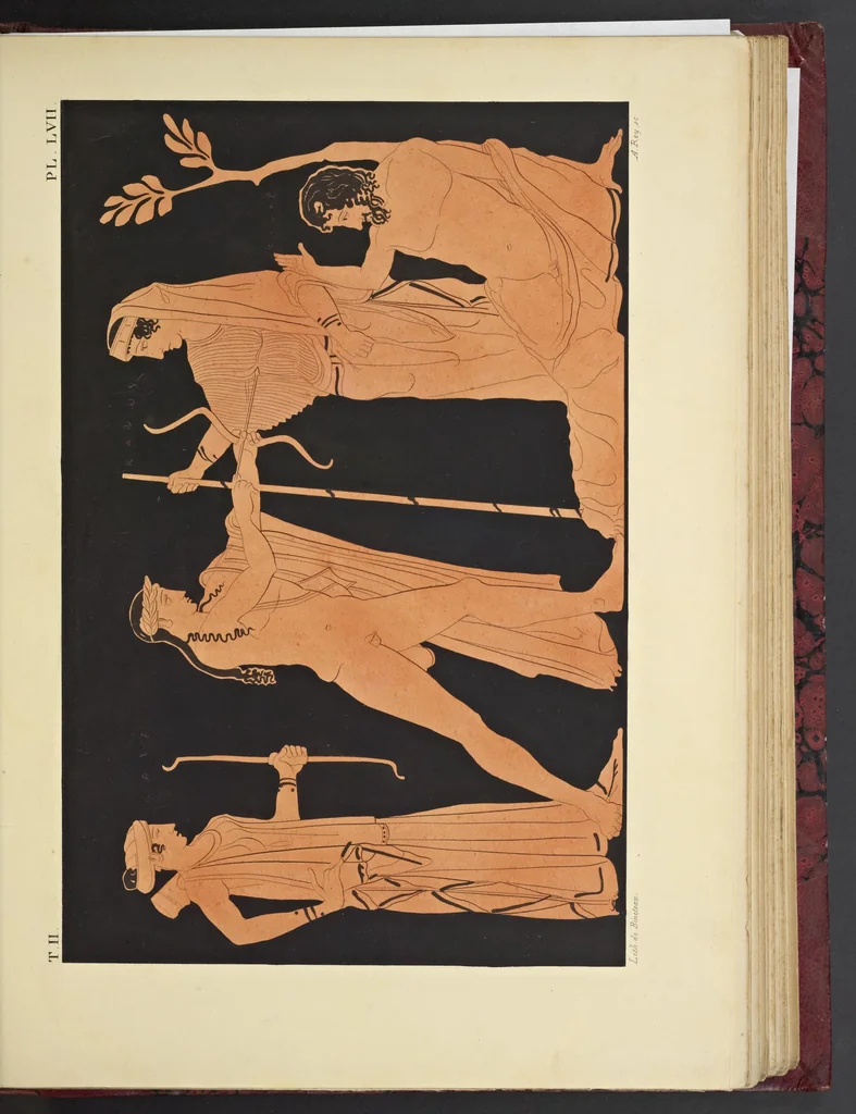 An illustration from Élite des monuments céramographiques; matériaux pour l'histoire des religions et des moeurs de l'antiquité;, 1844, leaf 648