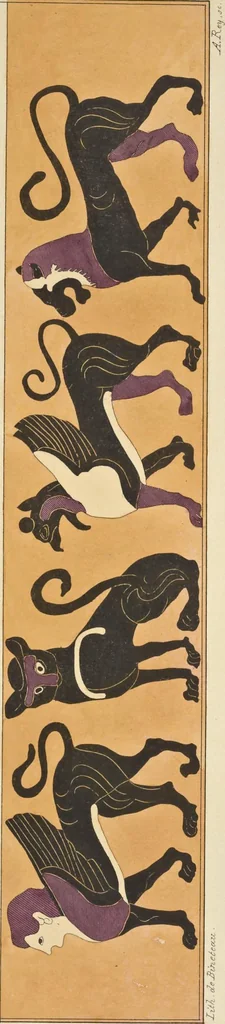 An illustration from Élite des monuments céramographiques; matériaux pour l'histoire des religions et des moeurs de l'antiquité;, 1844, leaf 654