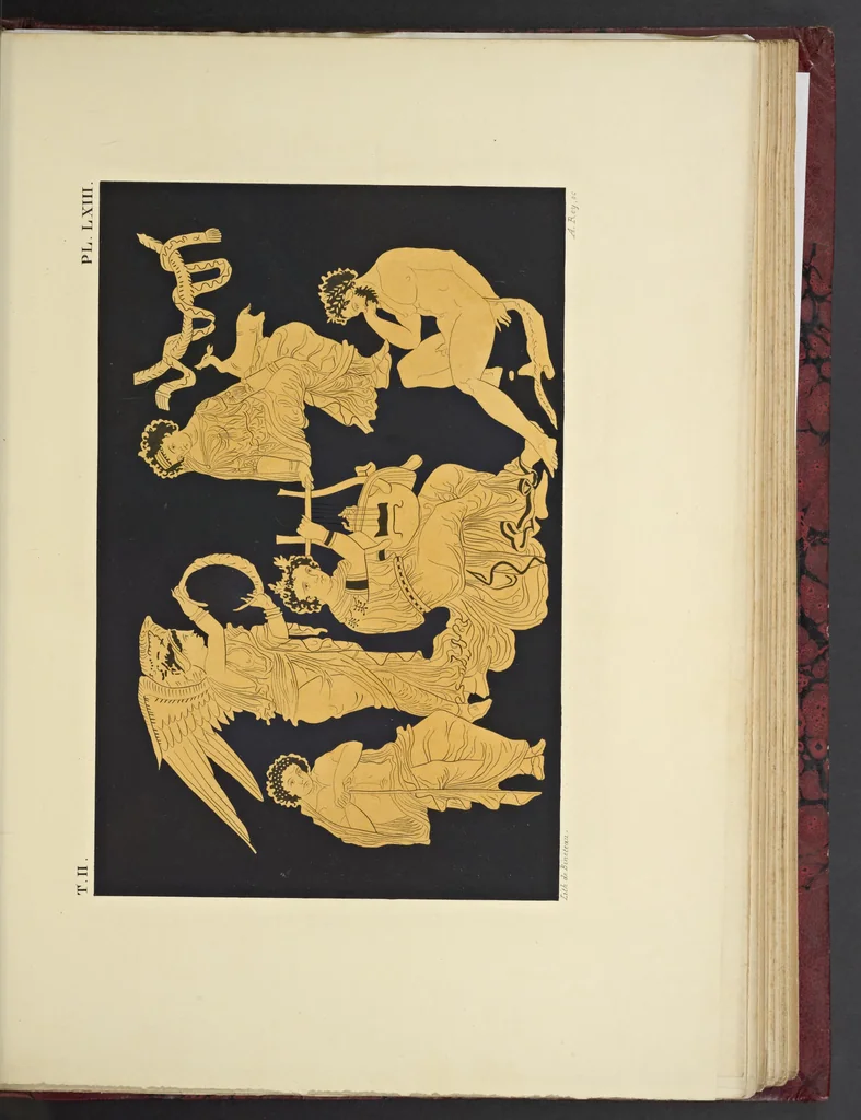 An illustration from Élite des monuments céramographiques; matériaux pour l'histoire des religions et des moeurs de l'antiquité;, 1844, leaf 662