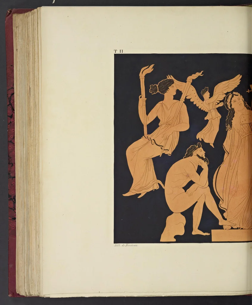 An illustration from Élite des monuments céramographiques; matériaux pour l'histoire des religions et des moeurs de l'antiquité;, 1844, leaf 667