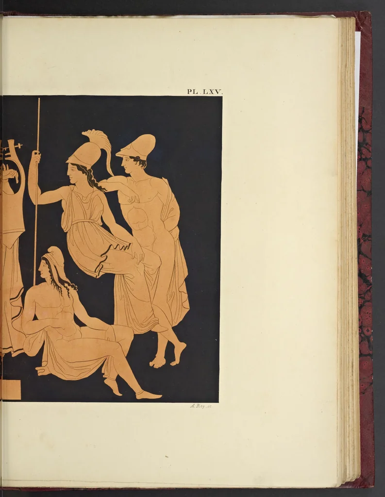 An illustration from Élite des monuments céramographiques; matériaux pour l'histoire des religions et des moeurs de l'antiquité;, 1844, leaf 668