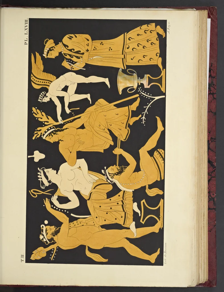 An illustration from Élite des monuments céramographiques; matériaux pour l'histoire des religions et des moeurs de l'antiquité;, 1844, leaf 674