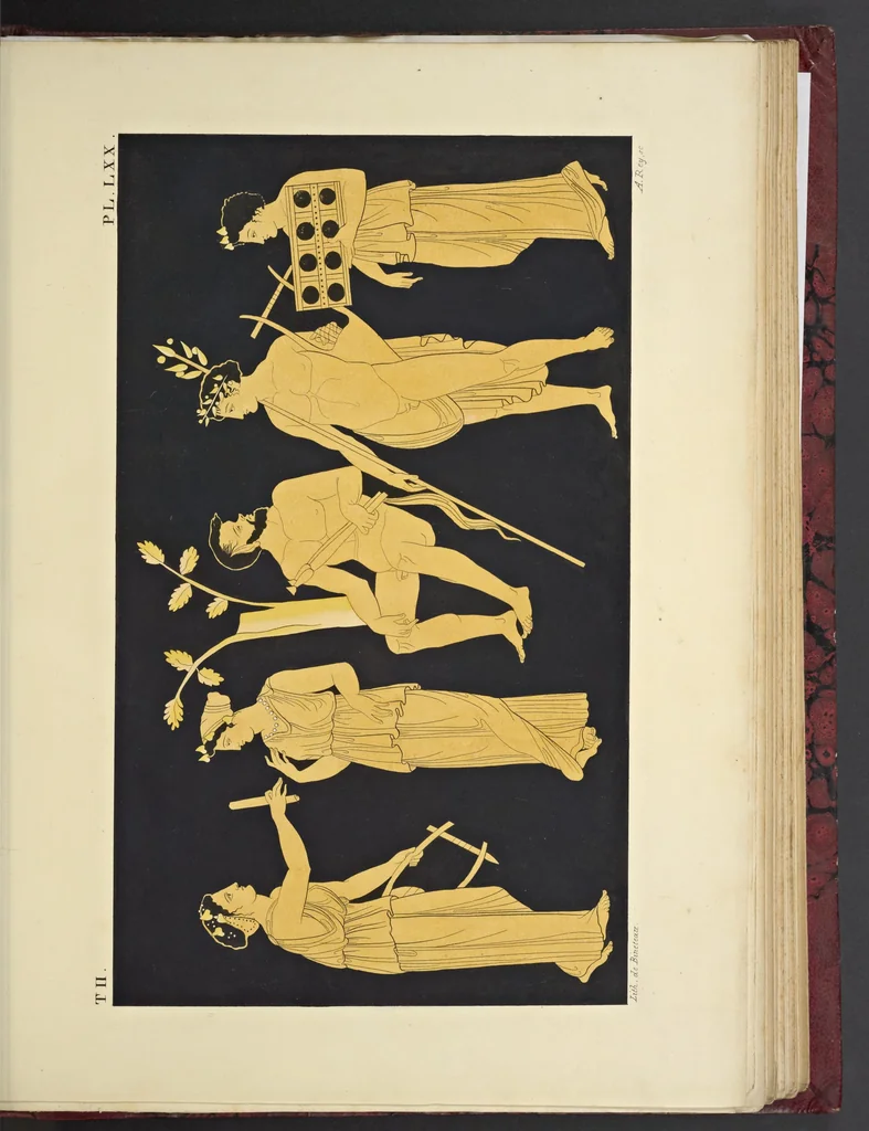 An illustration from Élite des monuments céramographiques; matériaux pour l'histoire des religions et des moeurs de l'antiquité;, 1844, leaf 678