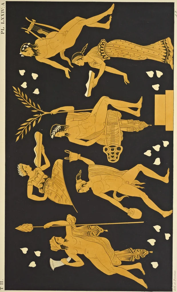 An illustration from Élite des monuments céramographiques; matériaux pour l'histoire des religions et des moeurs de l'antiquité;, 1844, leaf 690