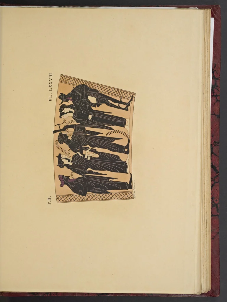 An illustration from Élite des monuments céramographiques; matériaux pour l'histoire des religions et des moeurs de l'antiquité;, 1844, leaf 702
