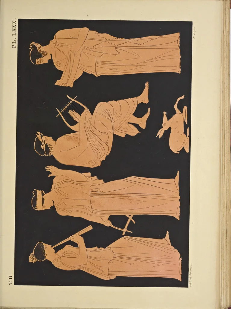 An illustration from Élite des monuments céramographiques; matériaux pour l'histoire des religions et des moeurs de l'antiquité;, 1844, leaf 706