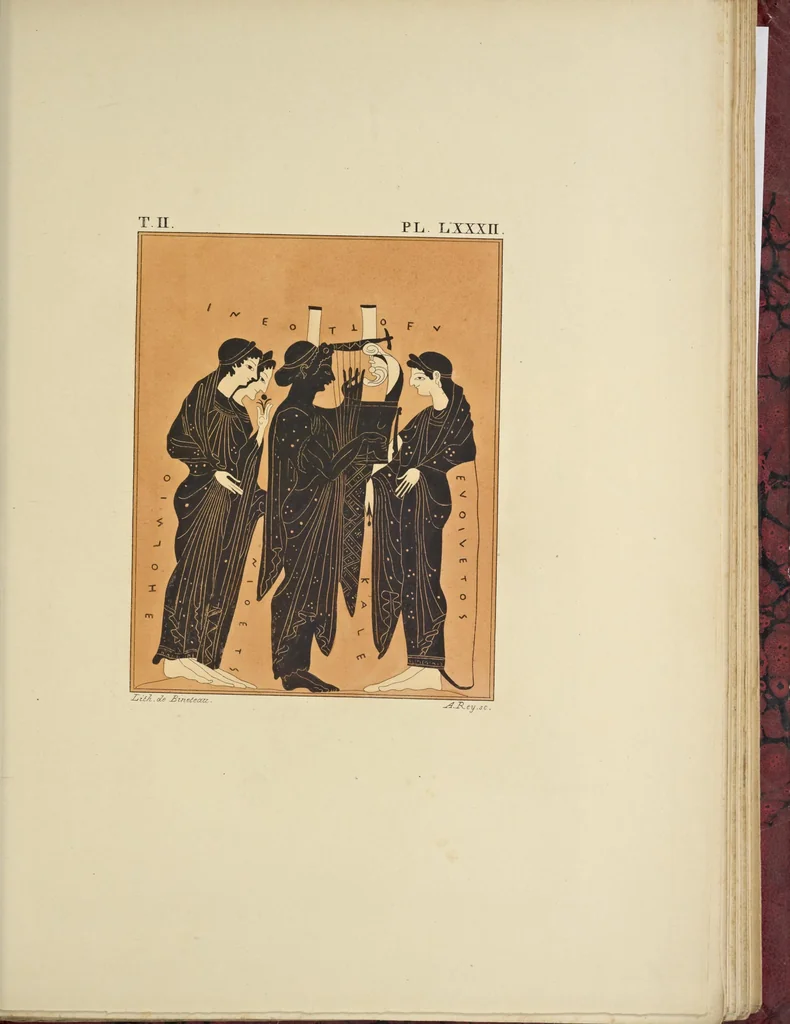 An illustration from Élite des monuments céramographiques; matériaux pour l'histoire des religions et des moeurs de l'antiquité;, 1844, leaf 714