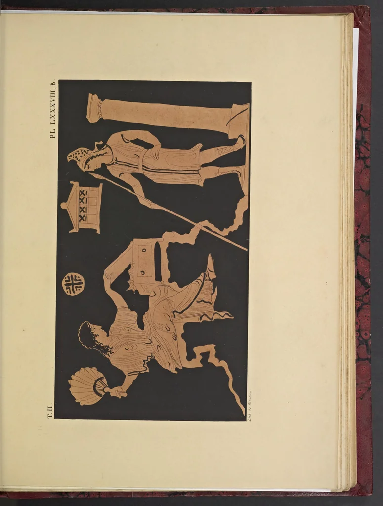 An illustration from Élite des monuments céramographiques; matériaux pour l'histoire des religions et des moeurs de l'antiquité;, 1844, leaf 738