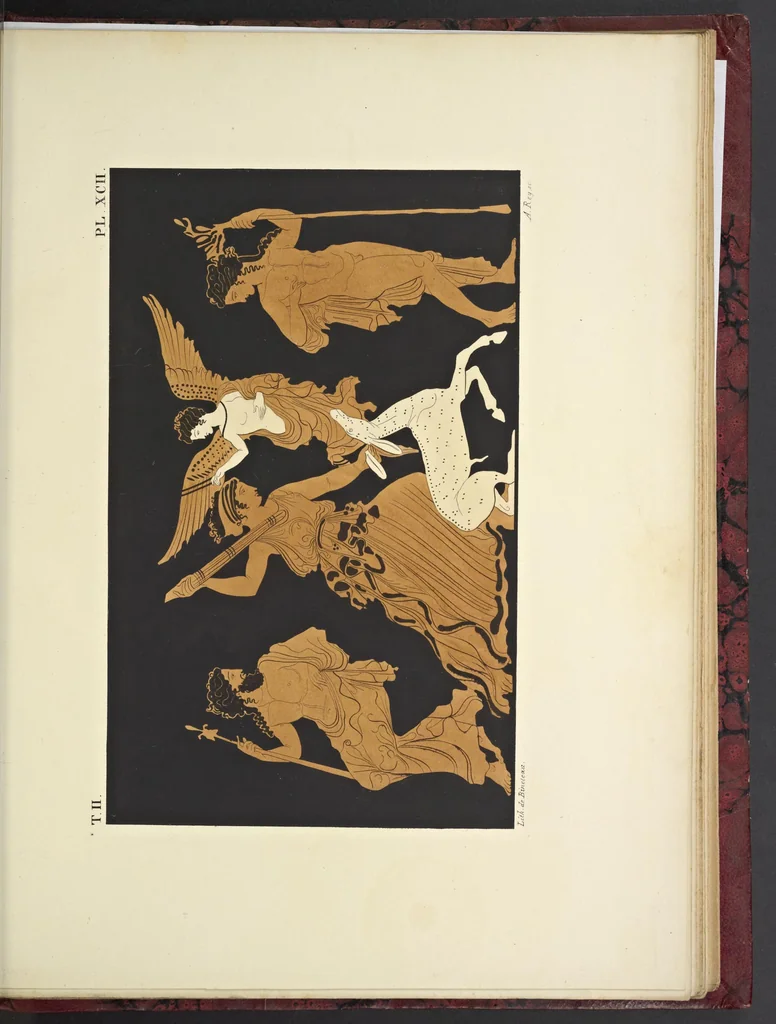 An illustration from Élite des monuments céramographiques; matériaux pour l'histoire des religions et des moeurs de l'antiquité;, 1844, leaf 748