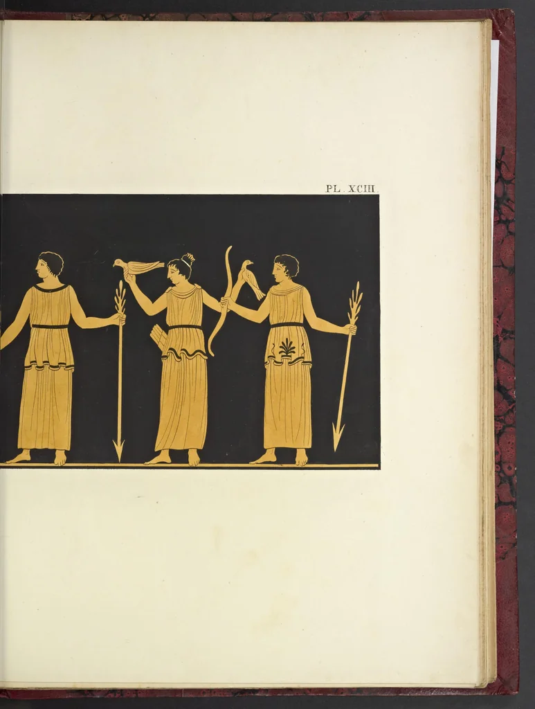 An illustration from Élite des monuments céramographiques; matériaux pour l'histoire des religions et des moeurs de l'antiquité;, 1844, leaf 754