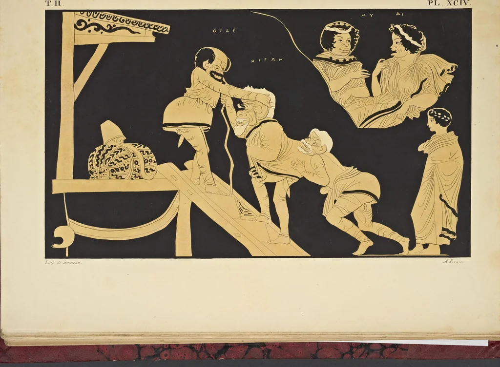An illustration from Élite des monuments céramographiques; matériaux pour l'histoire des religions et des moeurs de l'antiquité;, 1844, leaf 756